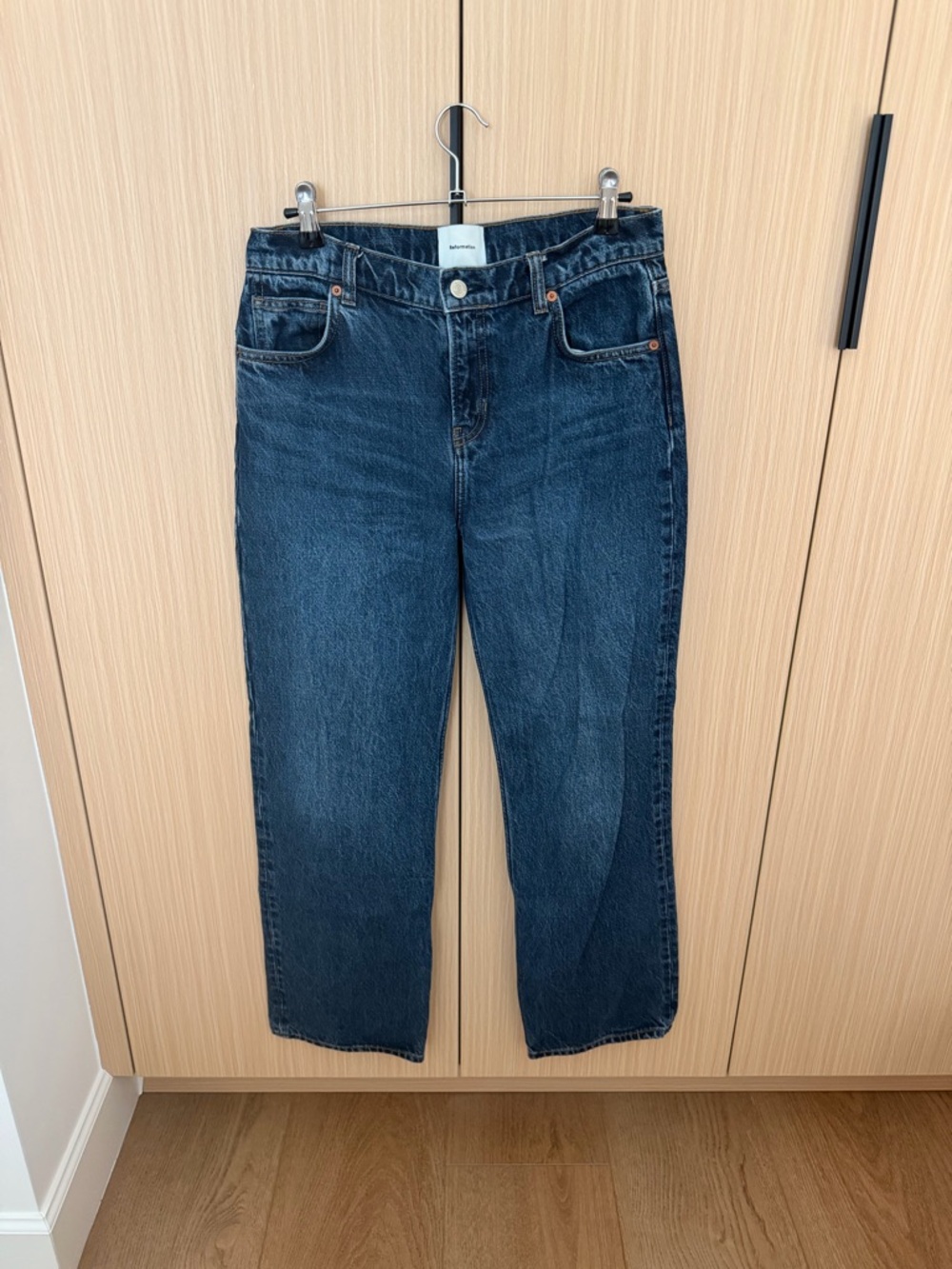 Reformation Abby Low Rise Straight Jeans Blue - Size 28